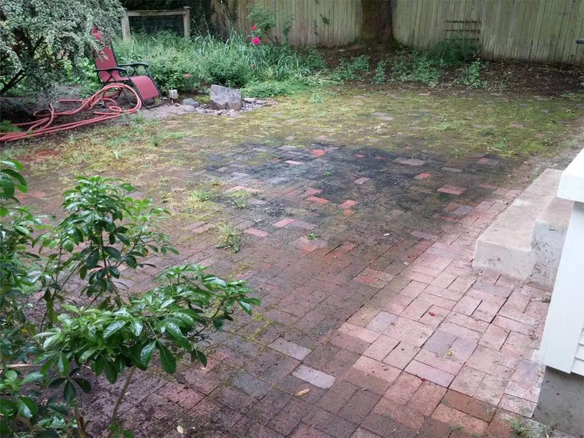 Bricks — before pressure washing