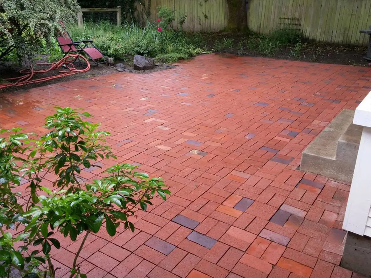 Bricks — after pressure washing