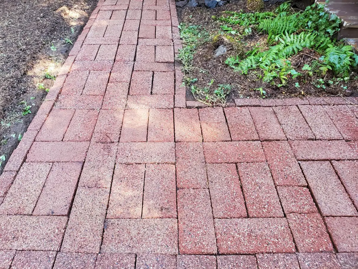 Bricks — after pressure washing