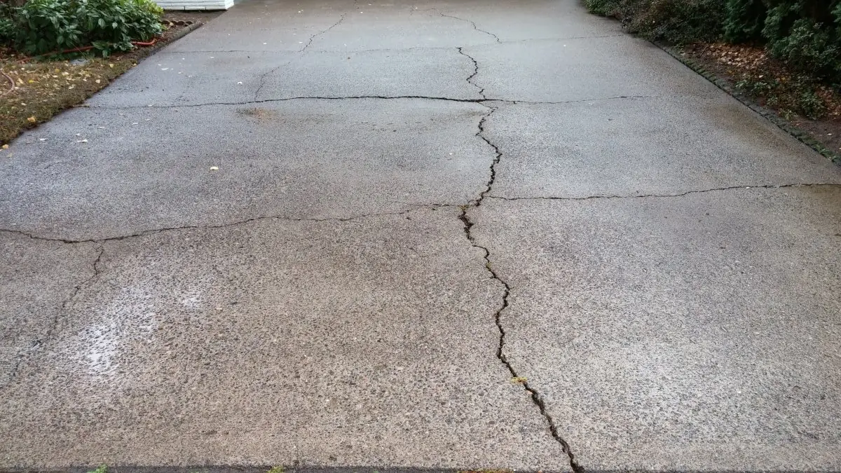 Driveway — after pressure washing
