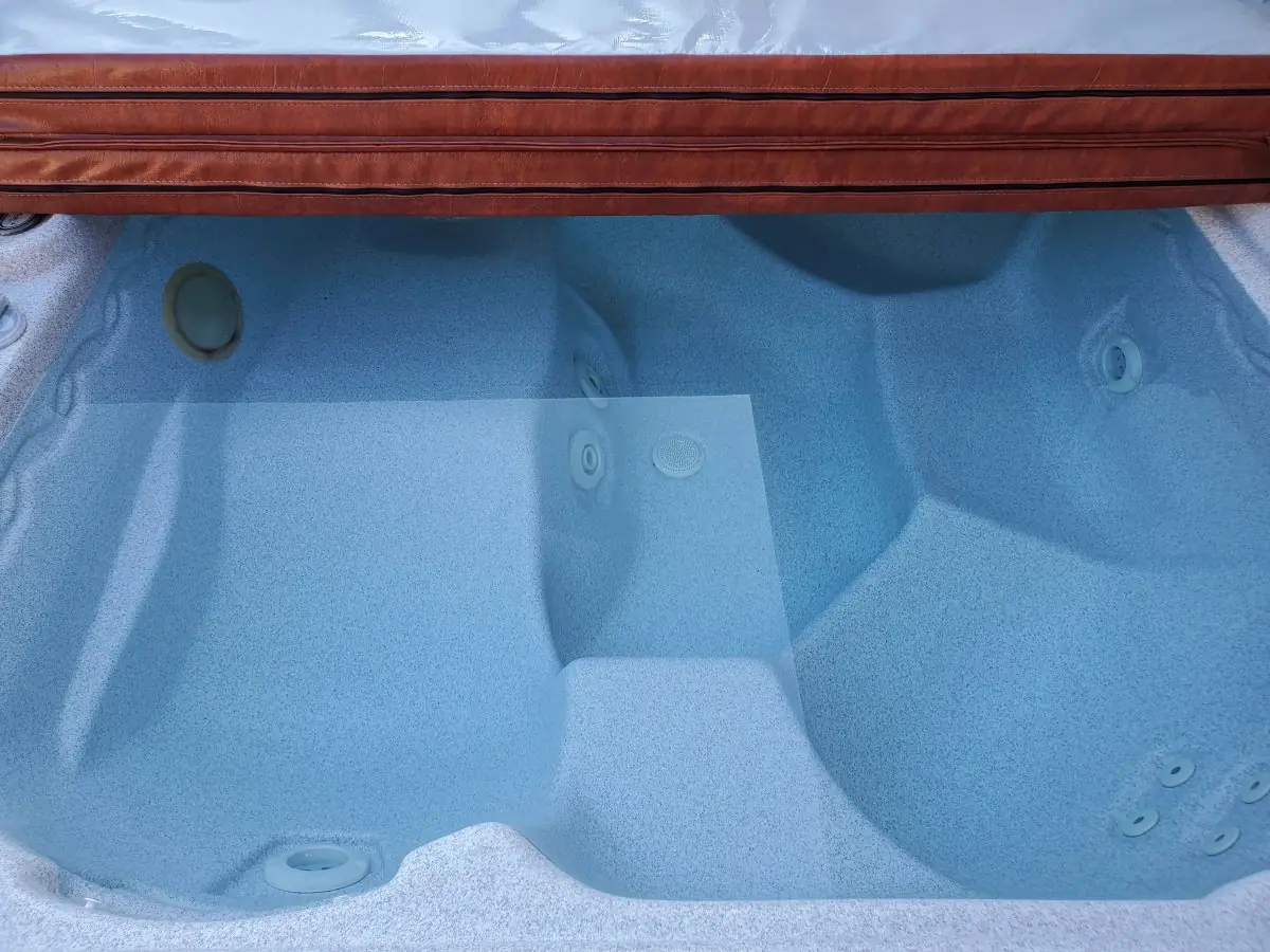 Hot Tub — after pressure washing