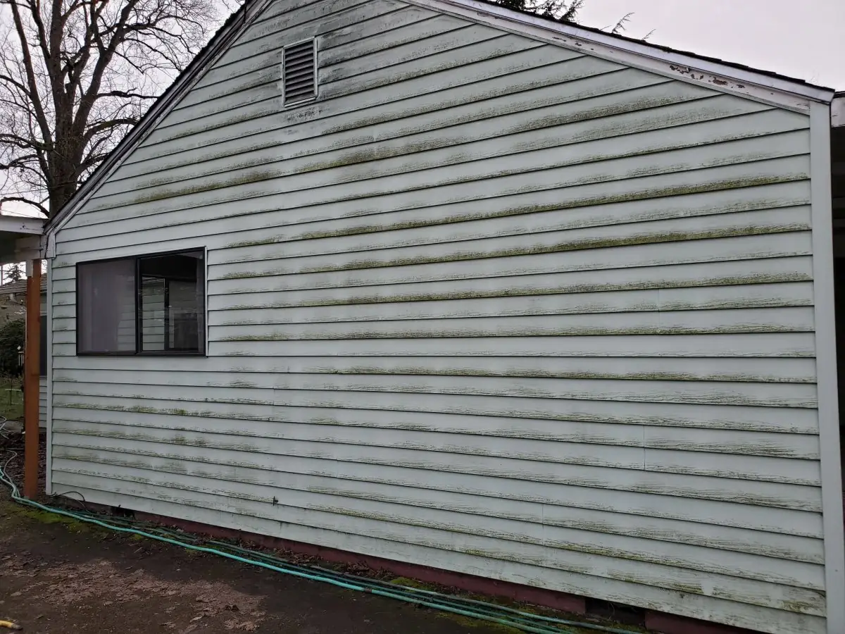 House — before pressure washing