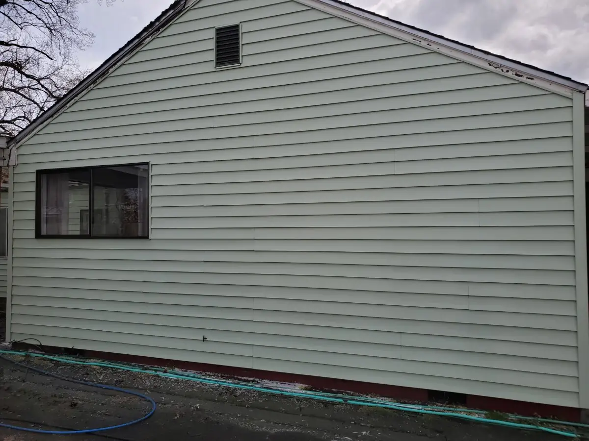 House — after pressure washing