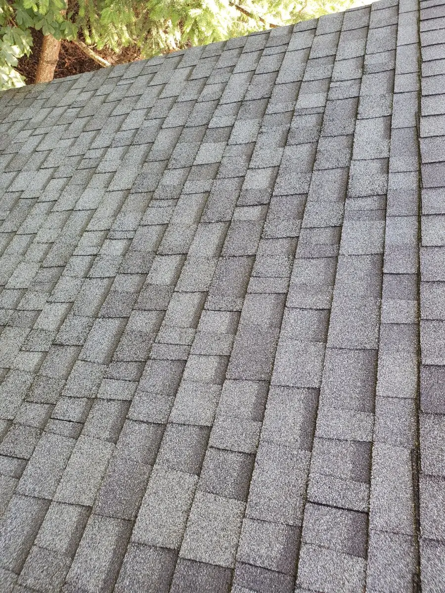 Roof — after pressure washing